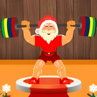 Santa Weightlifter
